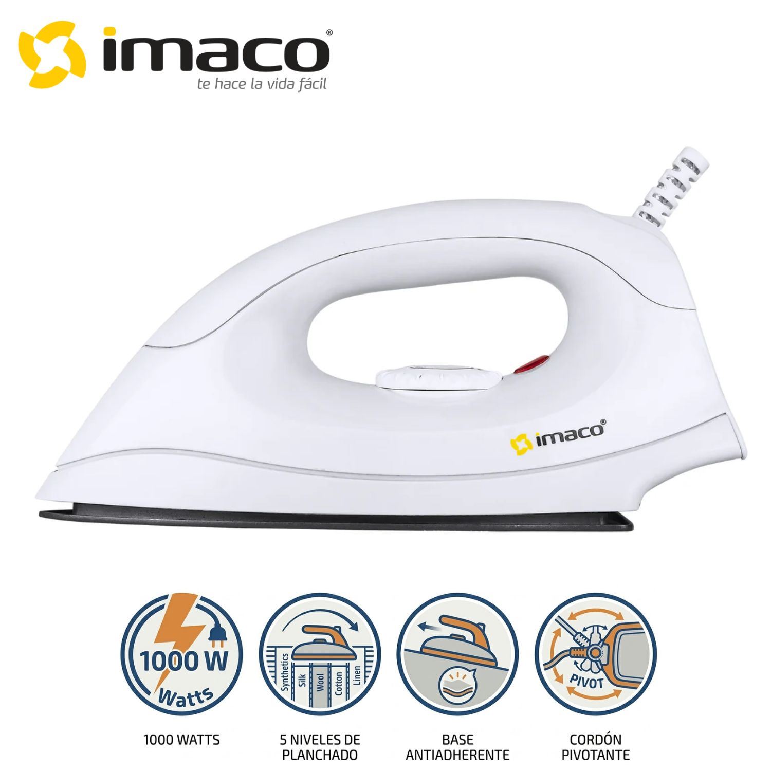 Plancha Imaco ID1 Liviana Anti Adherente